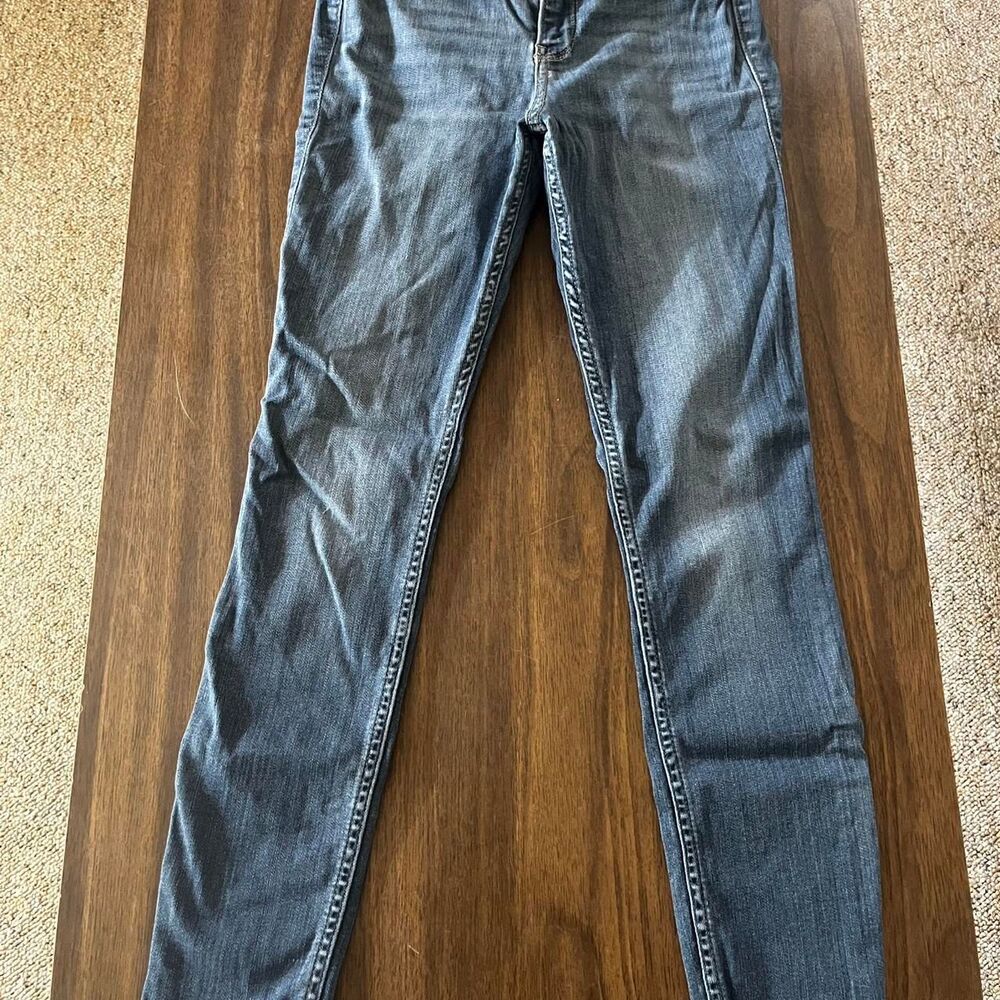 Hollister-co Women's Blue and Navy Jeans
